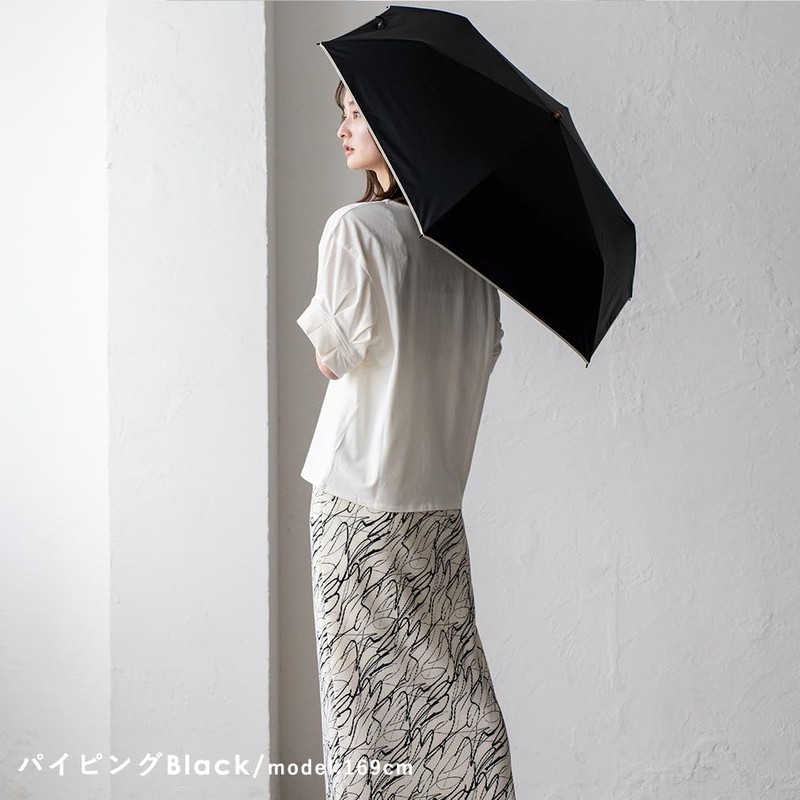 VITAFELICE Pru-30178z Women's Folding Umbrella for Rain or Shine, Lightweight,