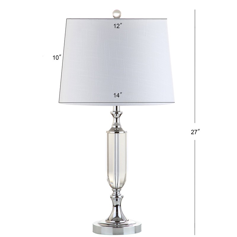 JONATHAN Y JYL2046A Bella 27" Crystal LED Lamp Transitional,Glam,Traditional,Contemporary for
