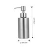 Gatuida Refillable Stainless Steel Cosmetic Bottle Liquid Soap Dispenser for