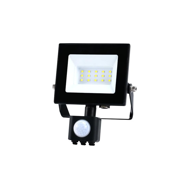 Bright Source LED Floodlight, PIR Motion Sensor, IP65, 10W, 1010lm,