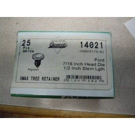 AUVECO 14021 25 Fascia Retainers Compatible with Ford N803170-S Mustang & Capri