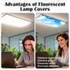 ANGSYLTH 4 Pcs Fluorescent Light Covers with Flame Retardant Certificate