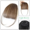 One Piece Clip in Neat Flat Bangs Extension Hand Made