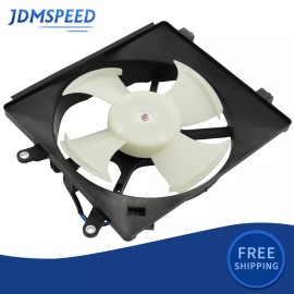 speedmotor2012 A/C Radiator Condenser Cooling Fan For 2001-2005 Honda Civic LH Sedan Coupe