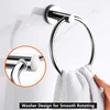 Stainless Steel Towel Ring, Wall Mounted Towel Hanger ,6.3 inches/16cm,