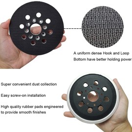 Bosch Orbital Sander Replacement Pad for RS035 & RS034-5 Inch Hook and Loop Backing Sanding Pad Compatible with Bosch ROS20VSC, ROS20VSK, ROS20, ROS10