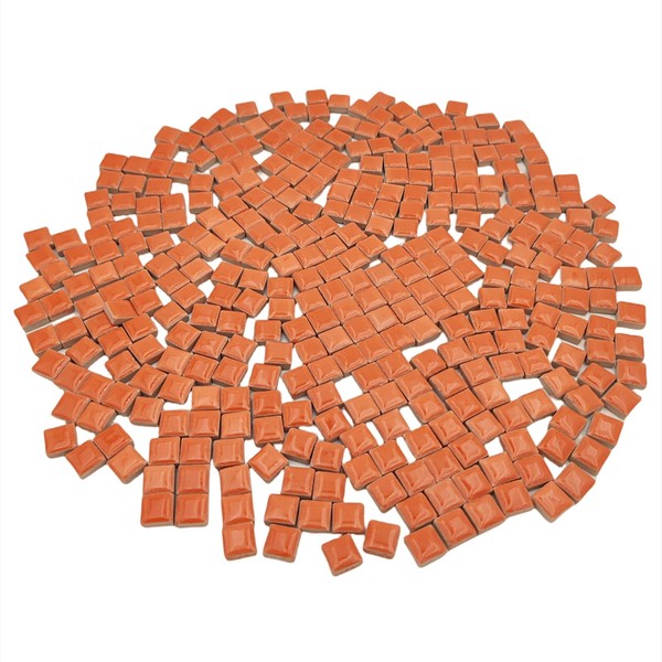 1.1lb Ceramic Mosaic Tiles for Crafts, 0.5"x 0.5" Square Mosaic