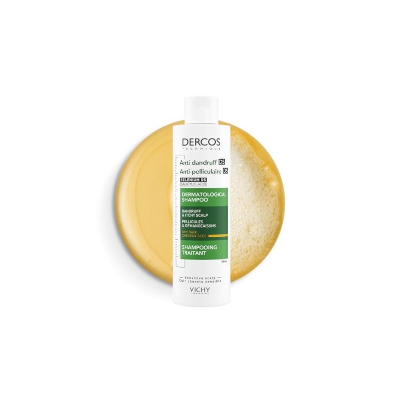 Vichy Dercos Shampoo Dermatológico Anti-Caspa Cabello Normal a Seco 200ml
