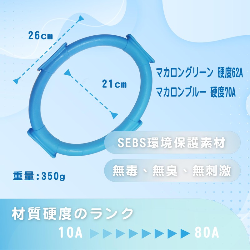 Pilates Ring with Special Design Design, 2 Stage Resistance Design,
