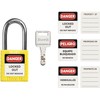Boviisky Lockout Tagout Locks -2 Yellow Loto Locks，Keyed Different, 2