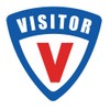 Visitor 3 Hard Hat Labels Helmet Vinyl Stickers Decals Reflective
