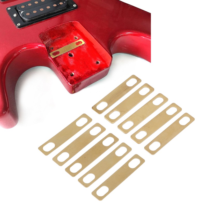 10 Pcs Guitar Neck Shim Brass Corrosion Proof Universal Neck