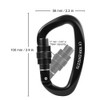 Locking Carabiner - 25kN 5600lb Climbing Carabiner Screw Gate D