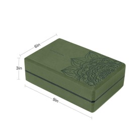 nuveti Yoga Blocks Set of 2, High Density Yoga Brick Foam Blocks to Improve Strength, Flexibility and Balance Brick Foam Blocks