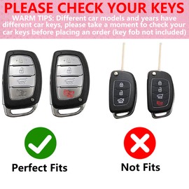 Simocky Compatible with Hyundai Key Fob Cover with Diamond Keychain, Compatible with Elantra Ioniq Sonata Tucson Elantra GT Smart Remote Key Protector for Women (4 Buttons-Purple Bowknot)