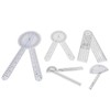 5Pcs Medical Goniometer Transparent Plastic Multifunction Joint Goniometer Set Kit