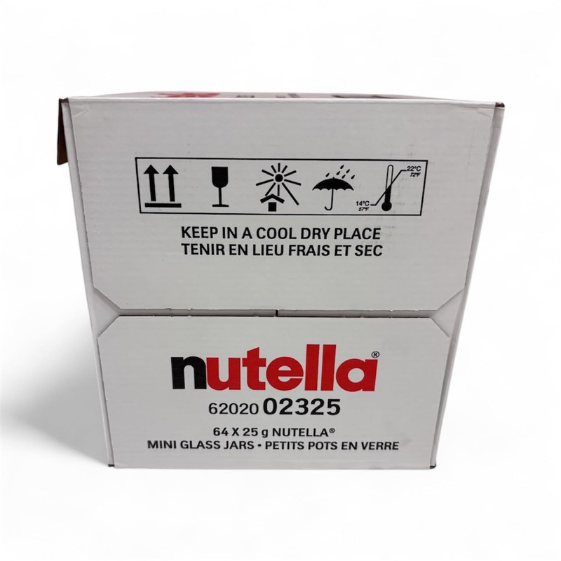 Nutella Hazelnut Spread with Cocoa Glass Jar.88 Ounce - 64