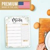 Hadley Designs Greenery Weekly Dinner Menu Board For Kitchen-Magnetic Meal
