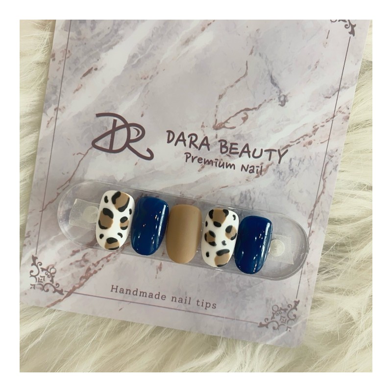 Next day delivery⭐Autumn matte leopard print nails⭐ / 다음날 발송⭐가을