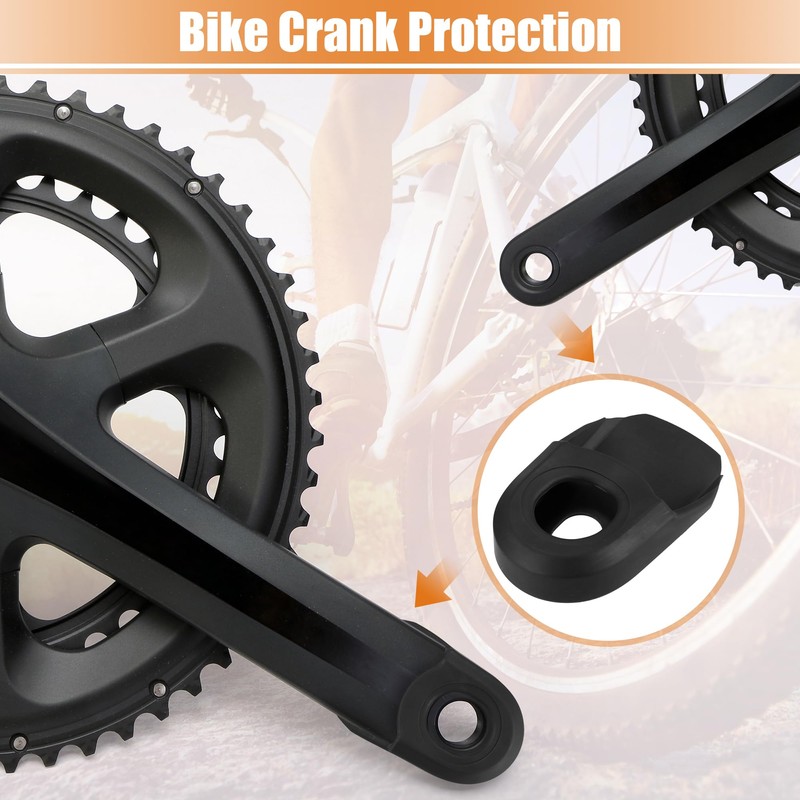 X AUTOHAUX Bicycle Cycling Crank Boot Protector Mountain Bike Gel