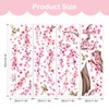Tanlaby Cherry Blossom Tree Wall Stickers Pink Flowers Branch Wall