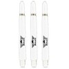 Bull's Nylon Shaft Printed with Bulls Logo Dart Shafts with Aluminium Ring (White, Medium - 48 mm)
