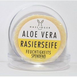HASLINGER Aloe Vera Rasierseife in Aluhülle, 60 g
