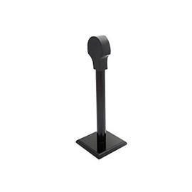 SZCO Supplies 17” Black Wooden Full-Sized Helmet/Headwear Display Stand with Base Hardware (910942)