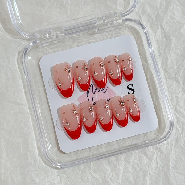 NailHaven｜ French Tip Collection｜ Press-On Nails - 10 Pcs Handmade