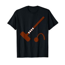 Croquet mallet and hoop T-Shirt