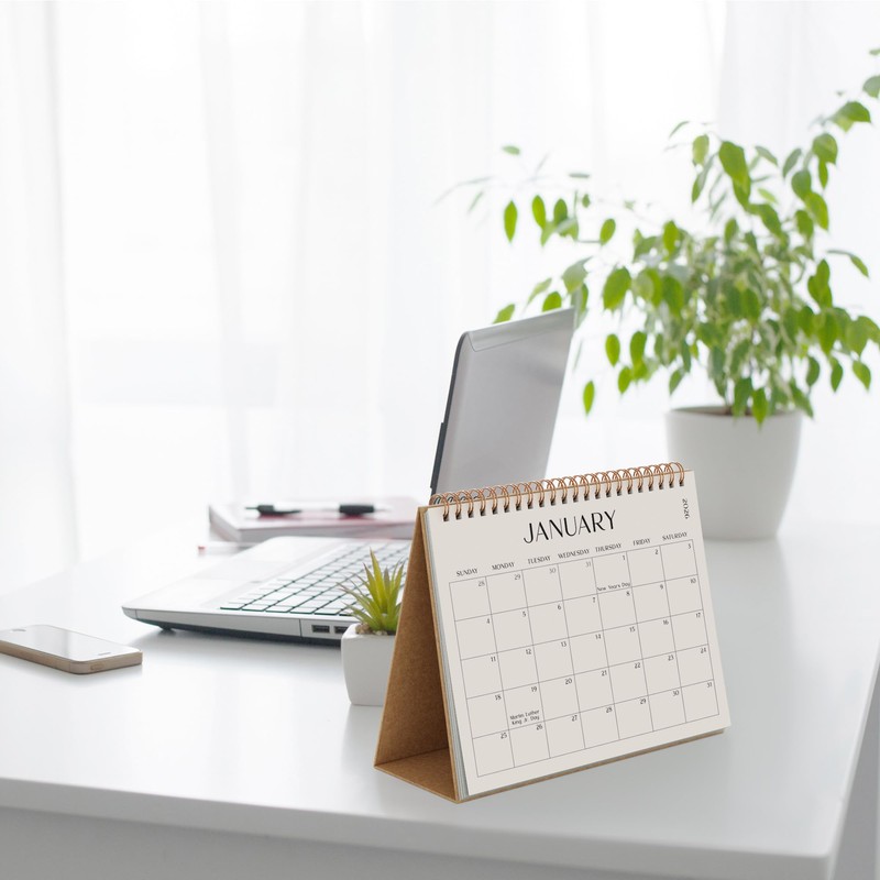 Aesthetic Desk Calendar 2026 - Runs until December 2026 -