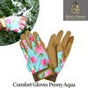 Kent & Stowe Comfort Gardening Gloves Peony Aqua - Small