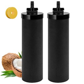 Activated Carbon Water Filters Black Water Filter Replacement for Berkey® Gravity Filtration System for Home Travel Outdoor,Remove Taste,Odor,2pack
