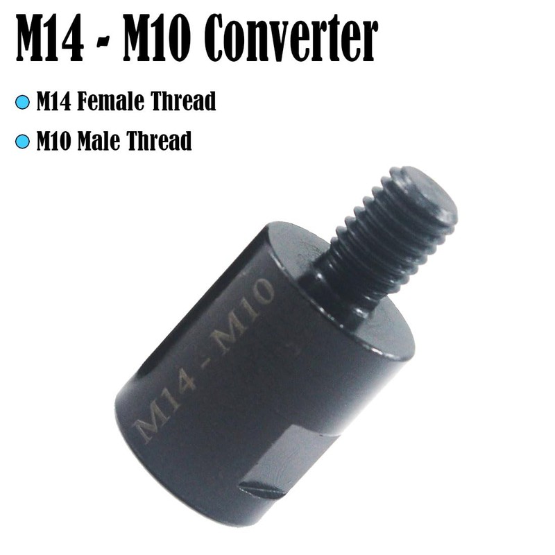 JUNLIXN 2Pcs M14 Female to 5/8''-11 Male / M10 Male