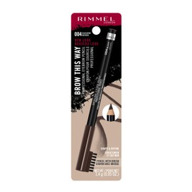 Rimmel Brow This Way Professional Pencil - 004 Brack Brown by Rimmel London for Women - 0.05 oz Eyebrow Pencil