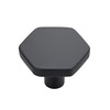 Home Expert Black Cabinet Knobs 15 Pack Solid Kitchen Cabinet