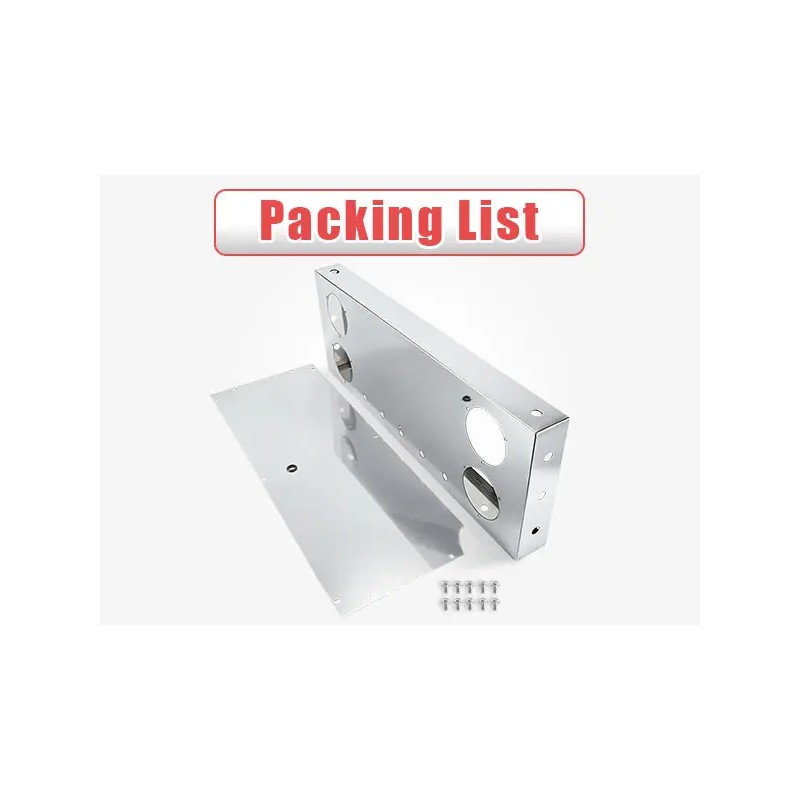 Tail Light Panel Stainless Steel with Four 4.49" and Six