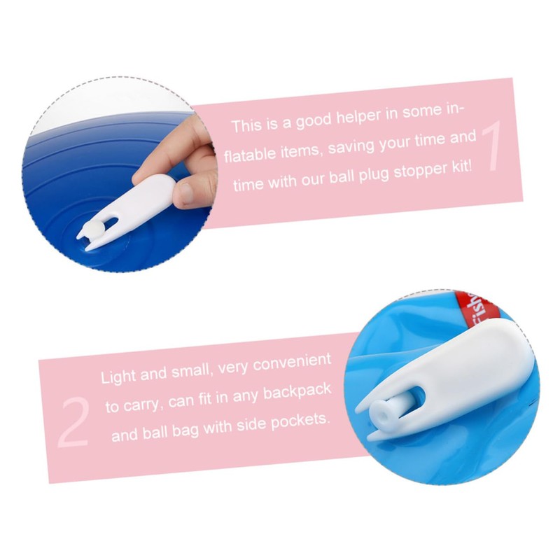 Mikinona 1Set Inflatable Yoga Balls Replacement Tools with Stopper Remover