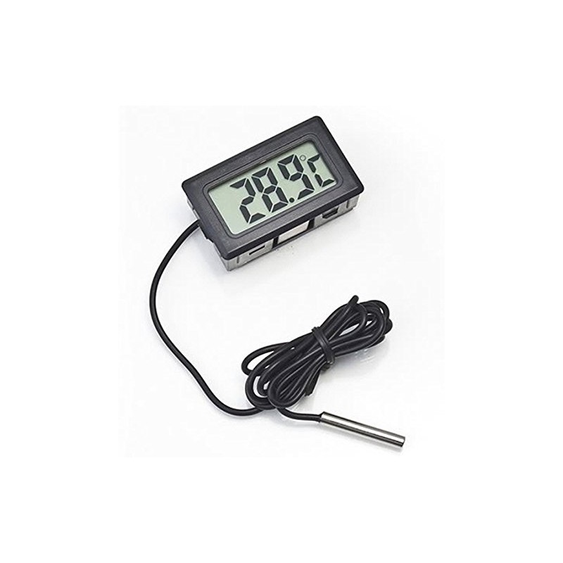 MooseLand Digital Compact LCD Thermometer with Outdoors Remote Sensor (2-Pack)