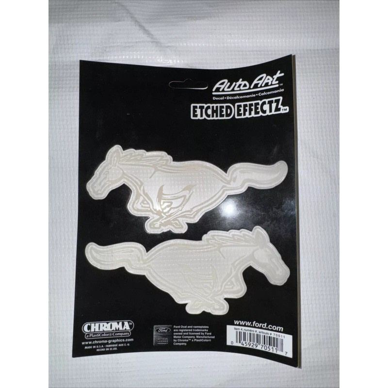 Chroma Ford mustang etched glass look window windshield decal sticker
