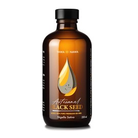 Yawa Nawa Aceite de Semilla Negra Artesanal, Nigella Sativa, Prensado en Frío, 250 ml 3.2% Timoquinona