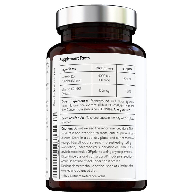 100% Natural - Vitamin D & K (D3 & K2)