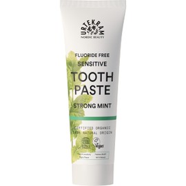 Urtekram Strong Mint Toothpaste - Refreshing Vegan Toothpaste for Sensitive Teeth - Organic and Natural Origin - Urtekram Dental, 75 ml (Pack of 1)