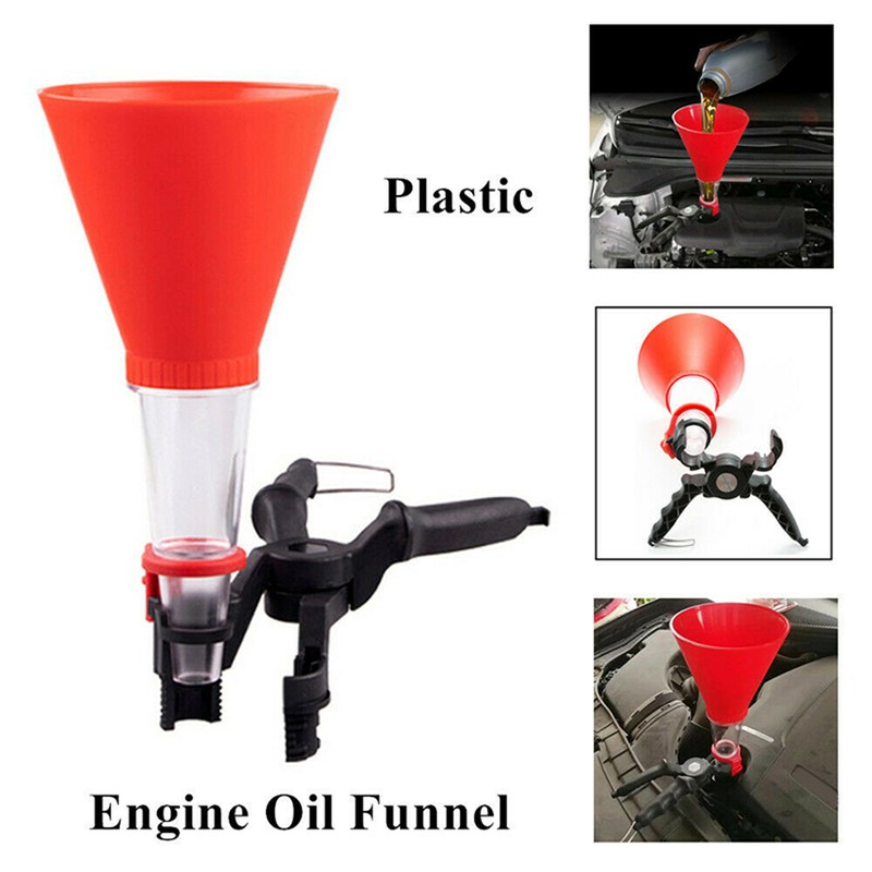 Universal Car Engine Oil Funnel Adjustable Gasoline Special Funnel Filling