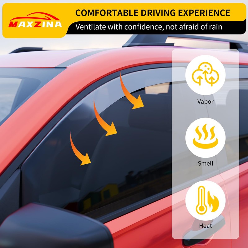 Maxzina Visor Rain Guards Compatible with 2025 Honda Passport (Not