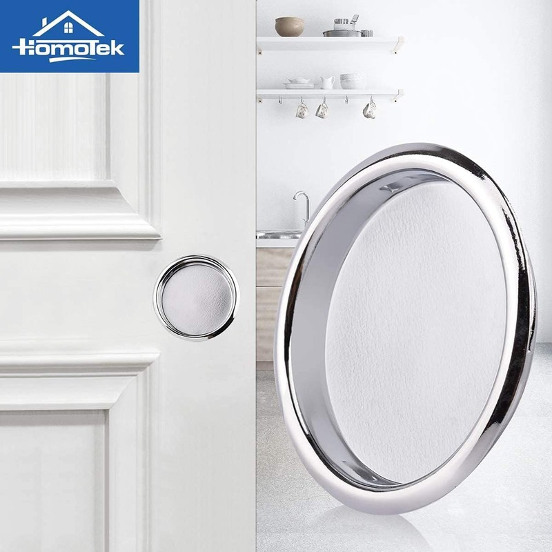 HOMOTEK 2 Pack Closet Door Finger Pull 2-1/16”, Easy Snap