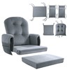 HOMBYS Glider Rocker Replacement Cushions 5 PCS with Storage Side