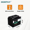 OGRPHY 12V 50Ah LiFePO4 Battery, 640Wh Grade A Cells Lithium