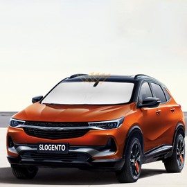 Windshield Sun Shade Car Sunshade for 2020-2024 2025 Buick Encore Accessories Windshield 240T Silver Coating Sun Visor Cover for Encore Front Window Shield Protector Block Heat UV Rays Keep Cooler