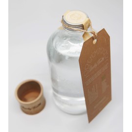 Organic MouthWash - Plus WHITENING - Whitens, Refreshes. Food Grade Peroxide + Essential Oils. Vegan and Cruelty Free. Glass Jar 16 OZ